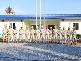 Văn phòng làm việc tại dự án nhà máy điện gió Sóc Trăng 7